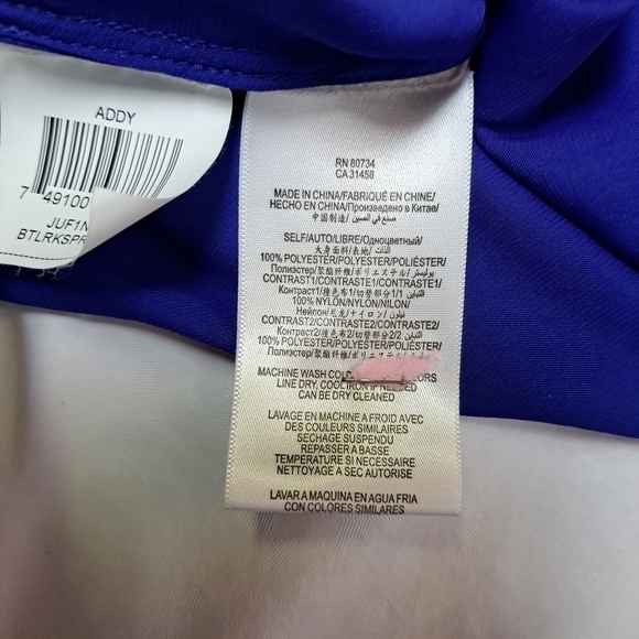 BCBGMAXAZRIA Blue Royal lace Top - Picture 9 of 12